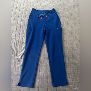 Figs Scrub Pants size small in the shade winning blue High Waisted Mayfair